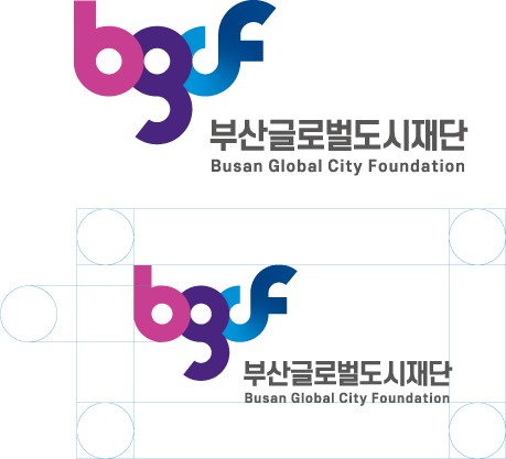 부산글로벌도시재단 CI 시그니처입니다.